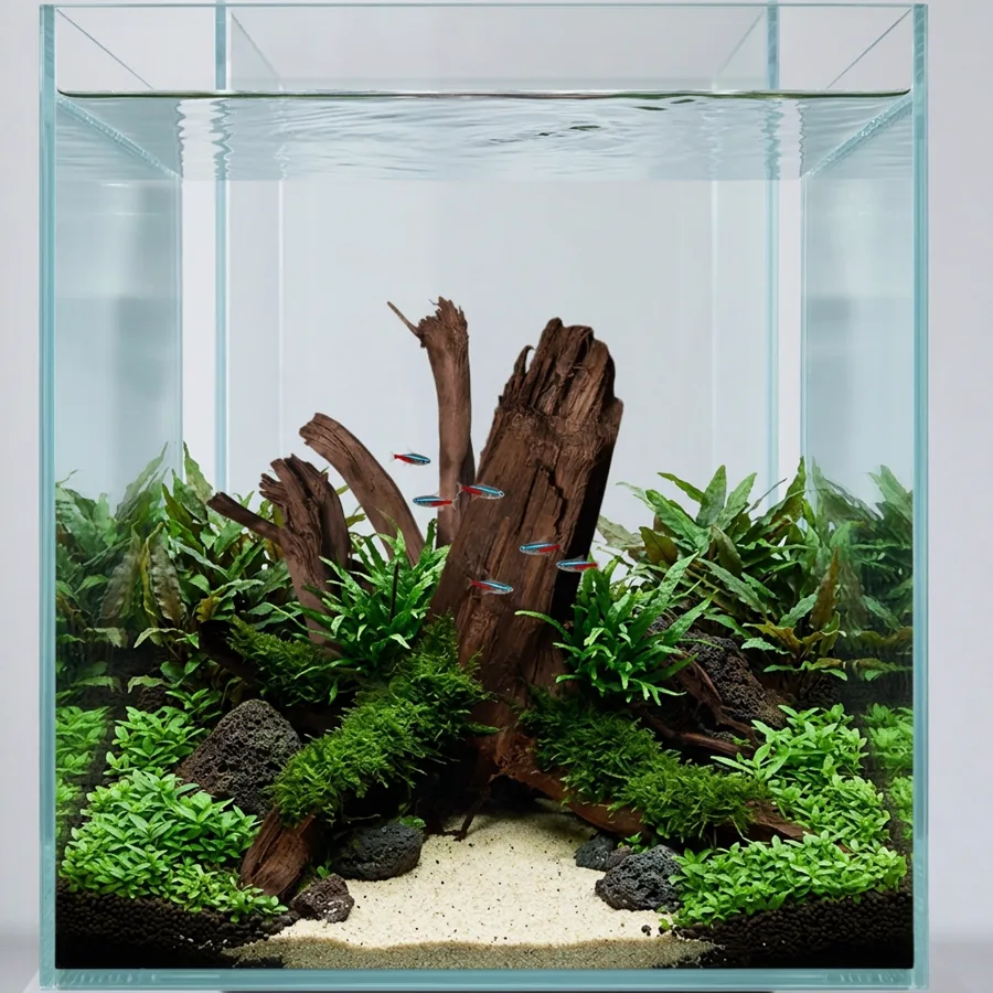 Aquascape i stilen Skog