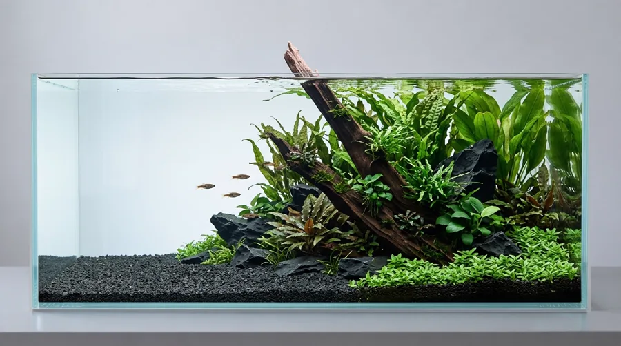 Aquascape i stilen Djungel