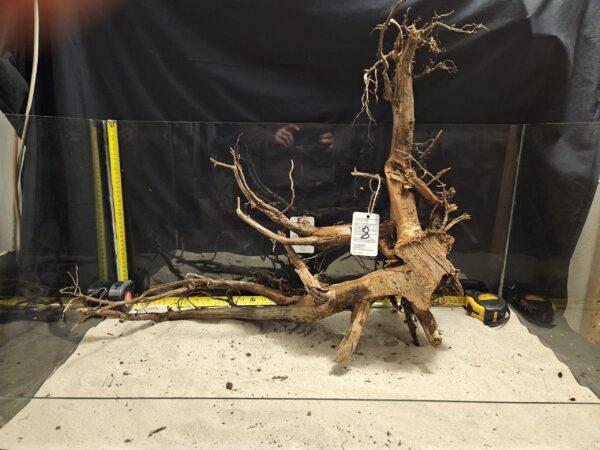 Detaljerad bild av äkta bogwood för akvarium och aquascapingprojektering.