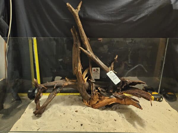 Unikt bogwood för aquascaping, handplockad och perfekt för akvarie- och terrariumdekorationer.