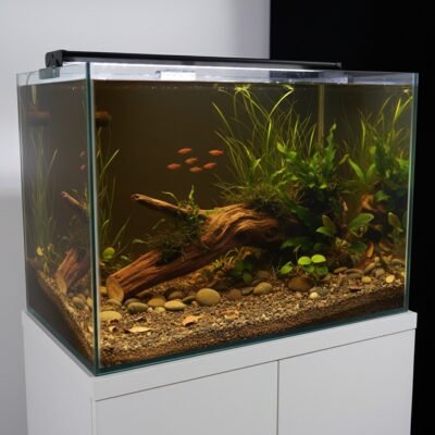 Aquascape-exempel med Tuskwood akvarierot äkta bogwood 40 cm P082619