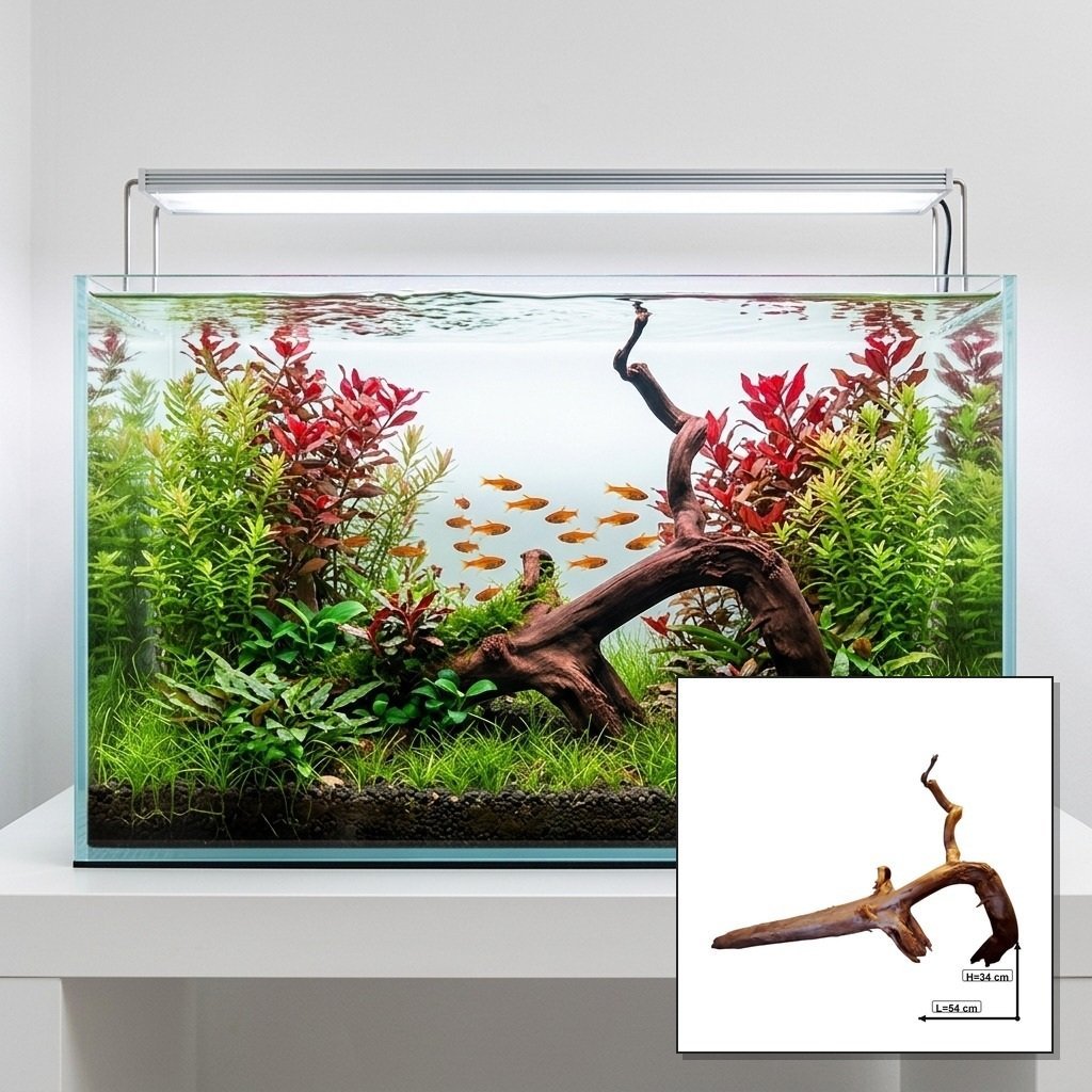 Tuskwood Aquariumwortel WYSIWYG Echt veenhout Uniek 54 cm P172621
