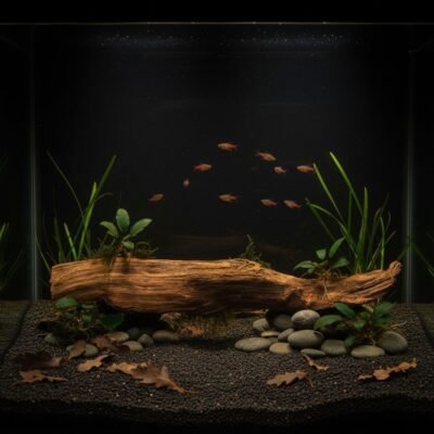 Aquascape-exempel med Tuskwood akvarierot äkta bogwood 60 cm P202619