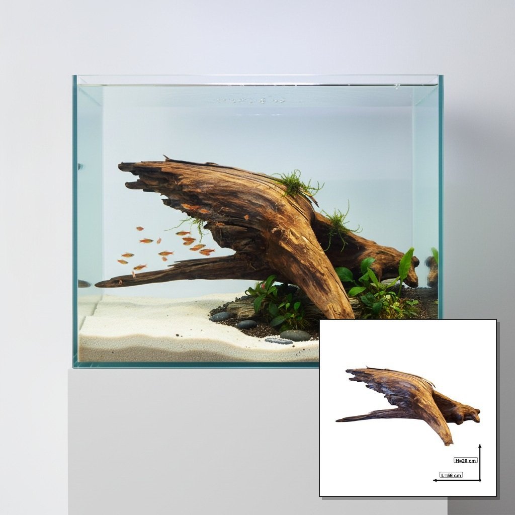 Tuskwood Aquarienwurzel aus echtem Moorholz, 56 cm, P232618