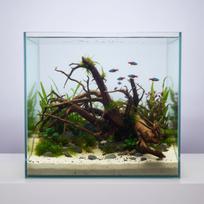 Aquascape example with Tuskwood genuine bogwood aquarium root 41 cm P232619
