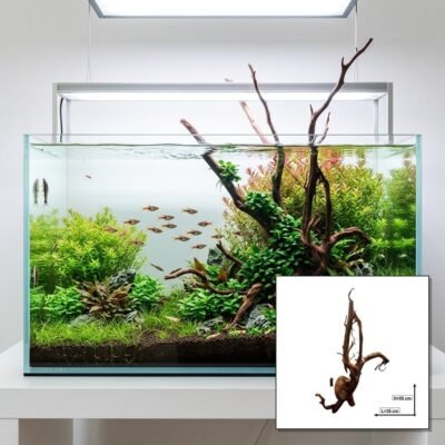 Tuskwood Korzeń akwariowy WYSIWYG Genuine Bogwood Unique 55 cm P242621