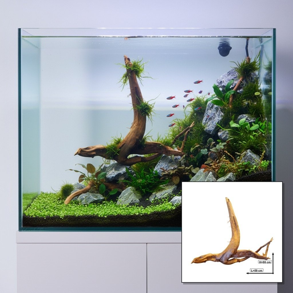 Tuskwood Aquarienwurzel aus echtem Moorholz, 59 cm, P252618