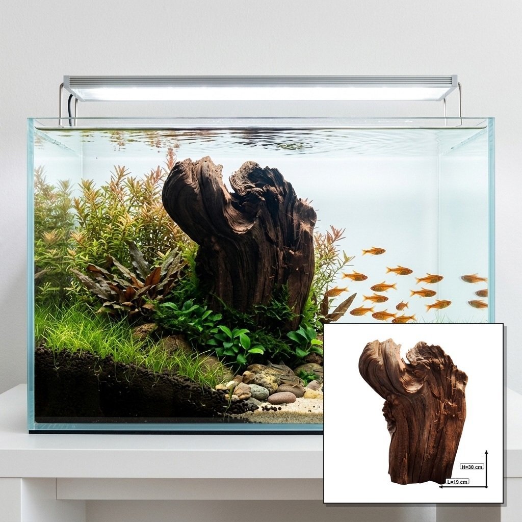 Tuskwood Racine d'aquarium WYSIWYG Véritable Bois de Tourbe Unique 30 cm P252621