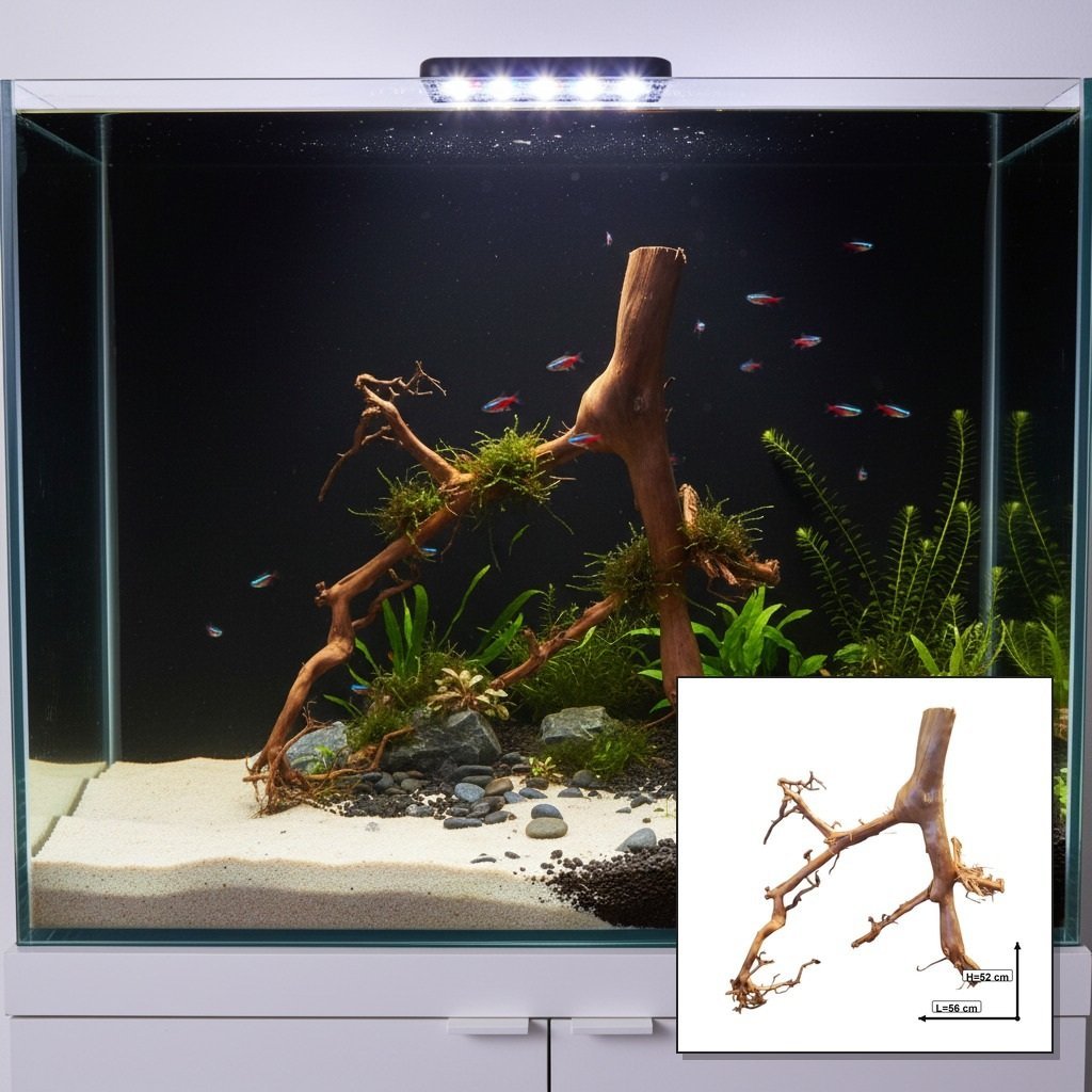 Tuskwood Aquarienwurzel aus echtem Moorholz, 56 cm, P292618