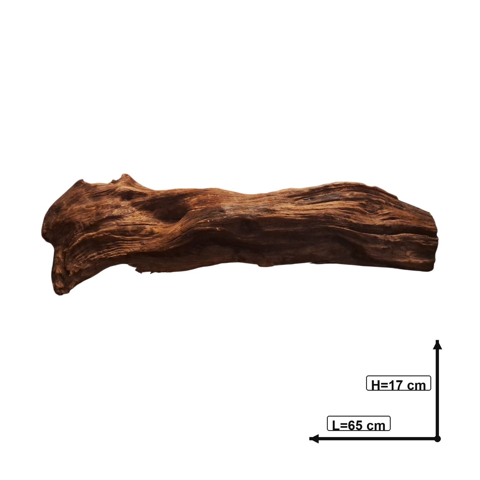 Tuskwood Akvarierot WYSIWYG Äkta Bogwood Unik 65 cm P322621 - Kuva 3
