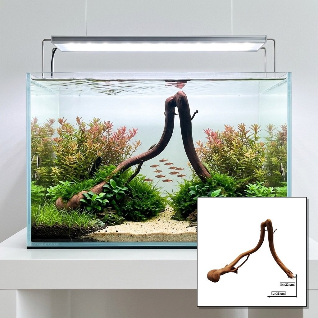 Tuskwood Korzeń akwariowy WYSIWYG Genuine Bogwood Unique 35 cm P382620