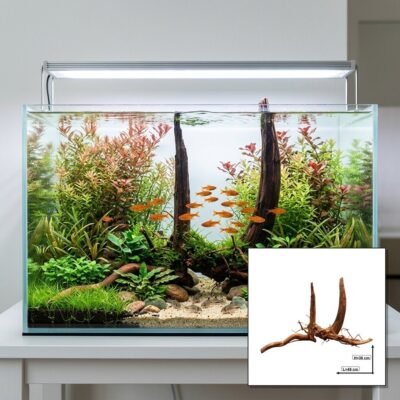 Tuskwood Aquarium Root Set of 2 pieces WYSIWYG Genuine Bogwood Unique 49 cm S2342620