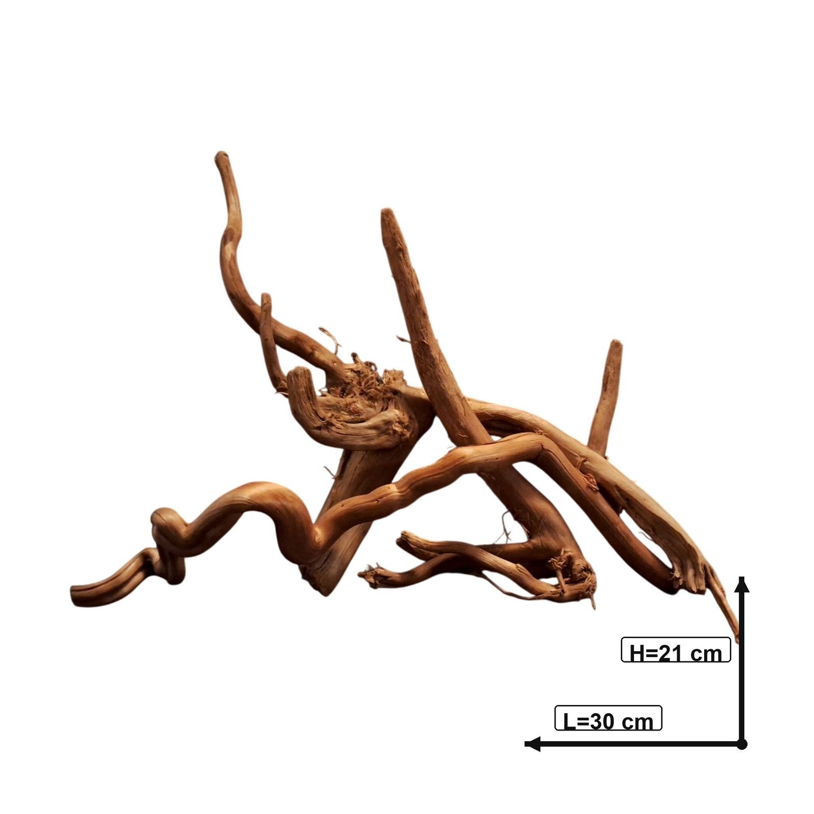 Tuskwood Akvarierot Set om 3 delar WYSIWYG Äkta Bogwood Unik 30 cm S3332620 – Bild 3