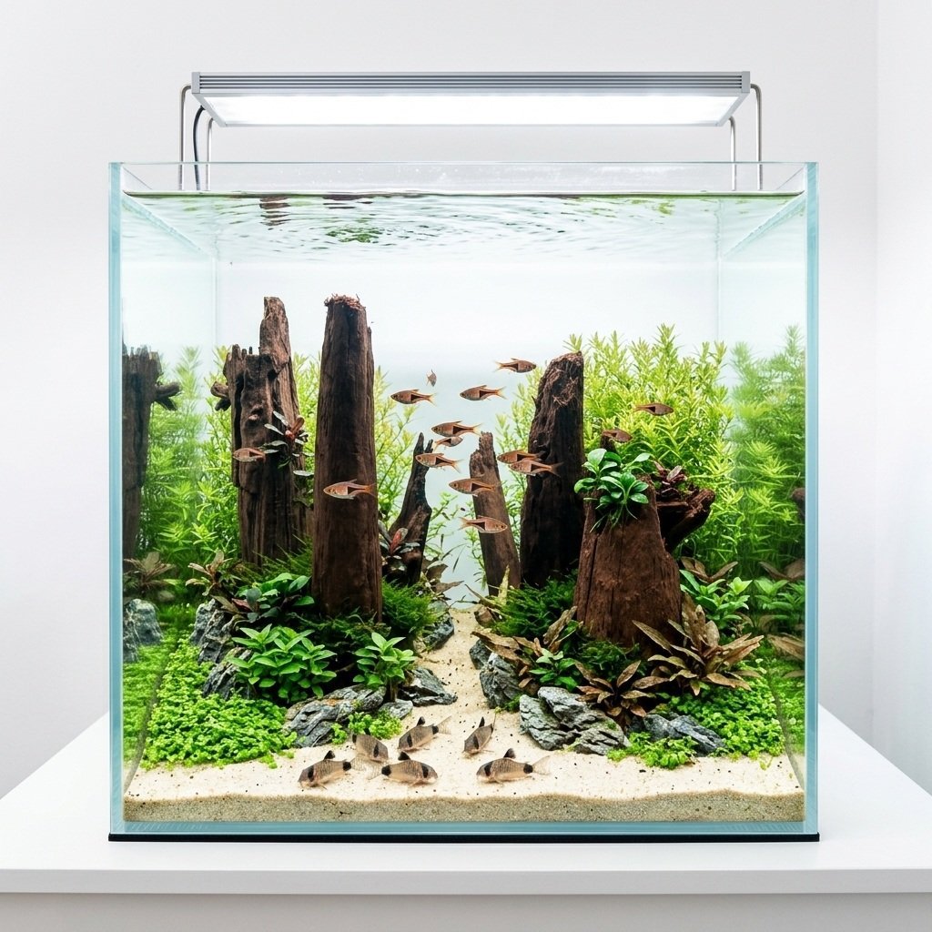 Tuskwood Akvarierot Set om 7 delar WYSIWYG Äkta Bogwood Unik 50 cm S7122622 – Image 2