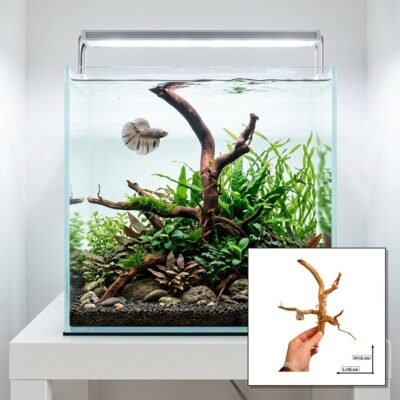 Tuskwood Akvarierot WYSIWYG Äkta Bogwood Unik 35 cm NrT12