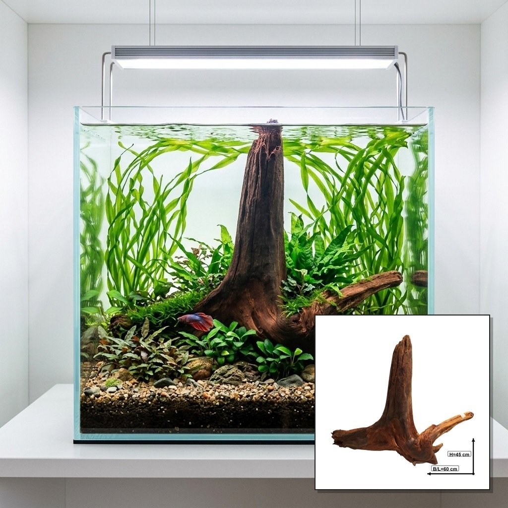 Tuskwood Aquarium Root WYSIWYG Genuine Bogwood Unique 60 cm No. T16