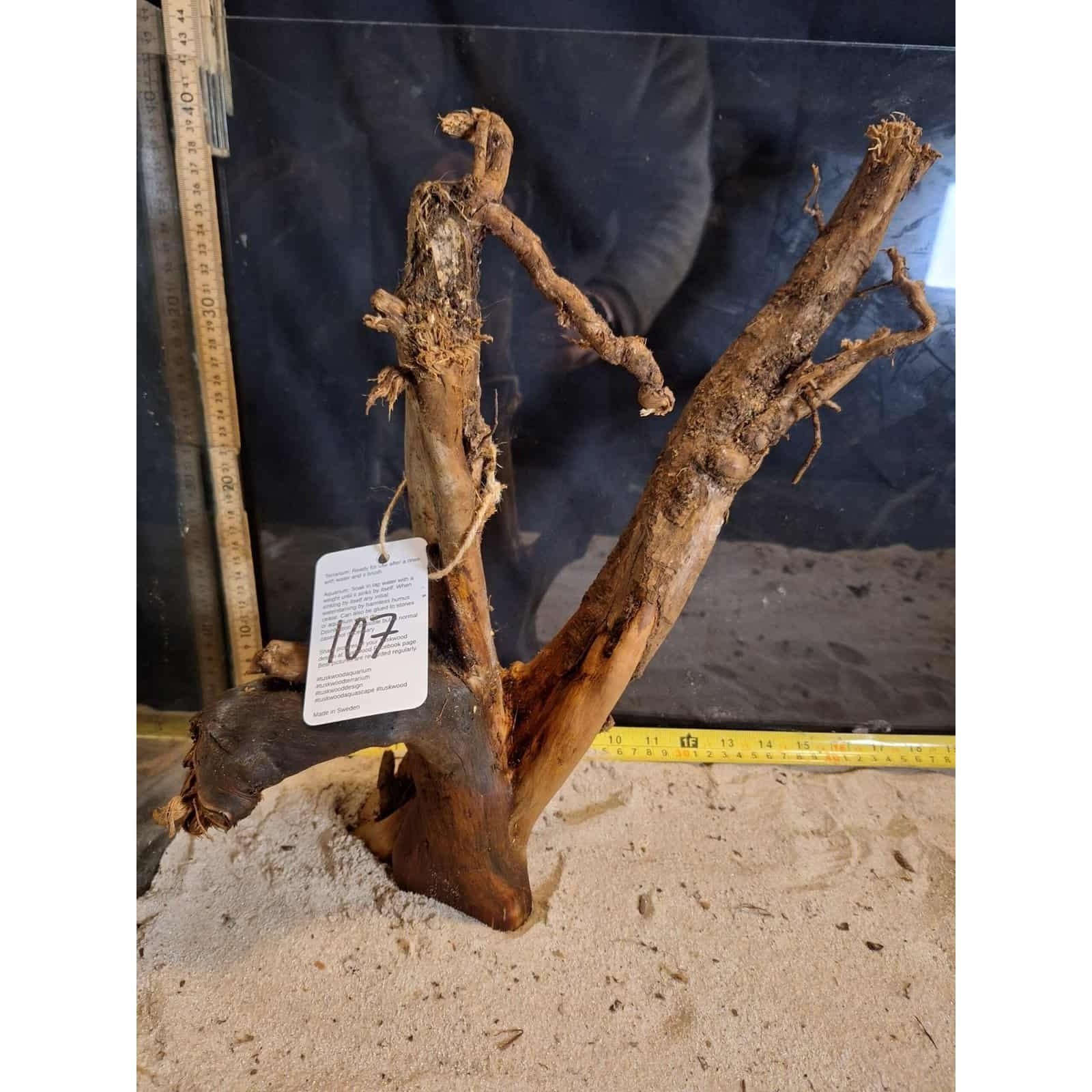 Tuskwood Akvarierot WYSIWYG Äkta Bogwood Unik 40 cm nr107 - Bild 5