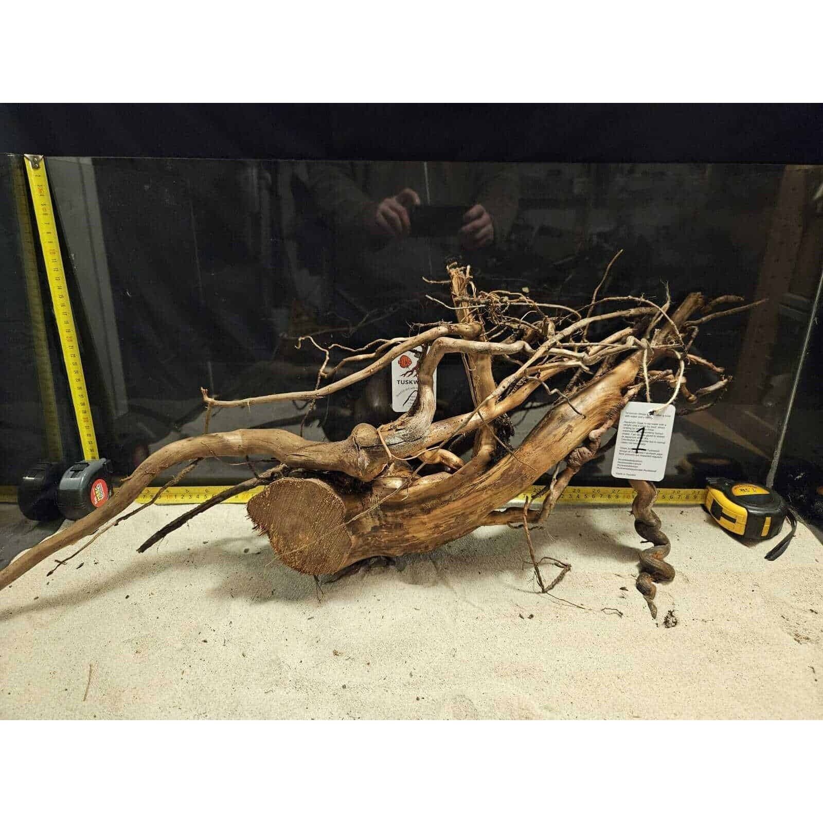 Tuskwood Akvarierot WYSIWYG Äkta Bogwood Unik 57 cm nr1AA