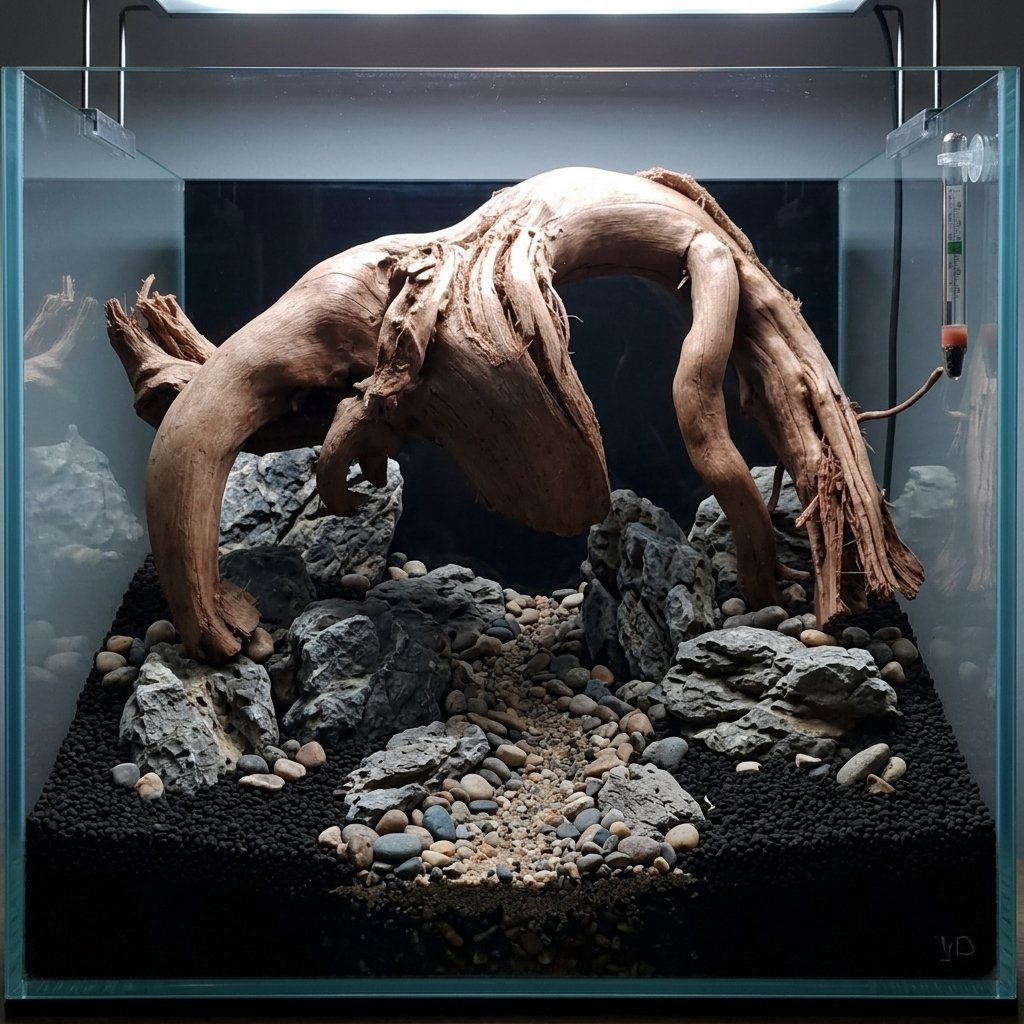 P312623 AI-generated aquarium hardscape