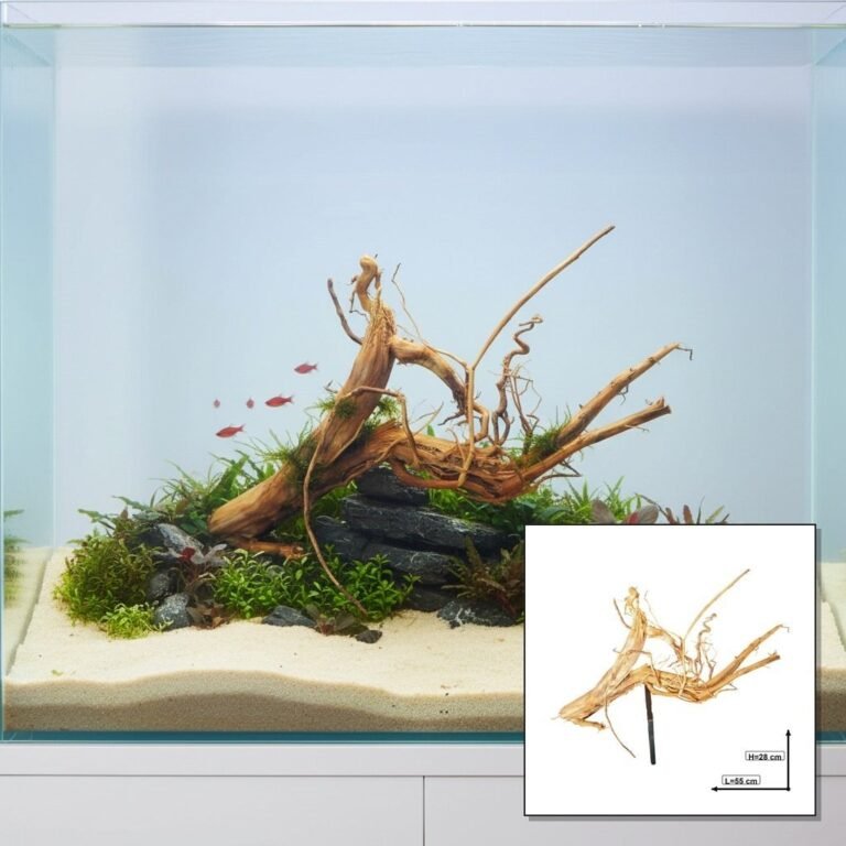 Tuskwood akvarierot i äkta bogwood, 55 cm, P142618