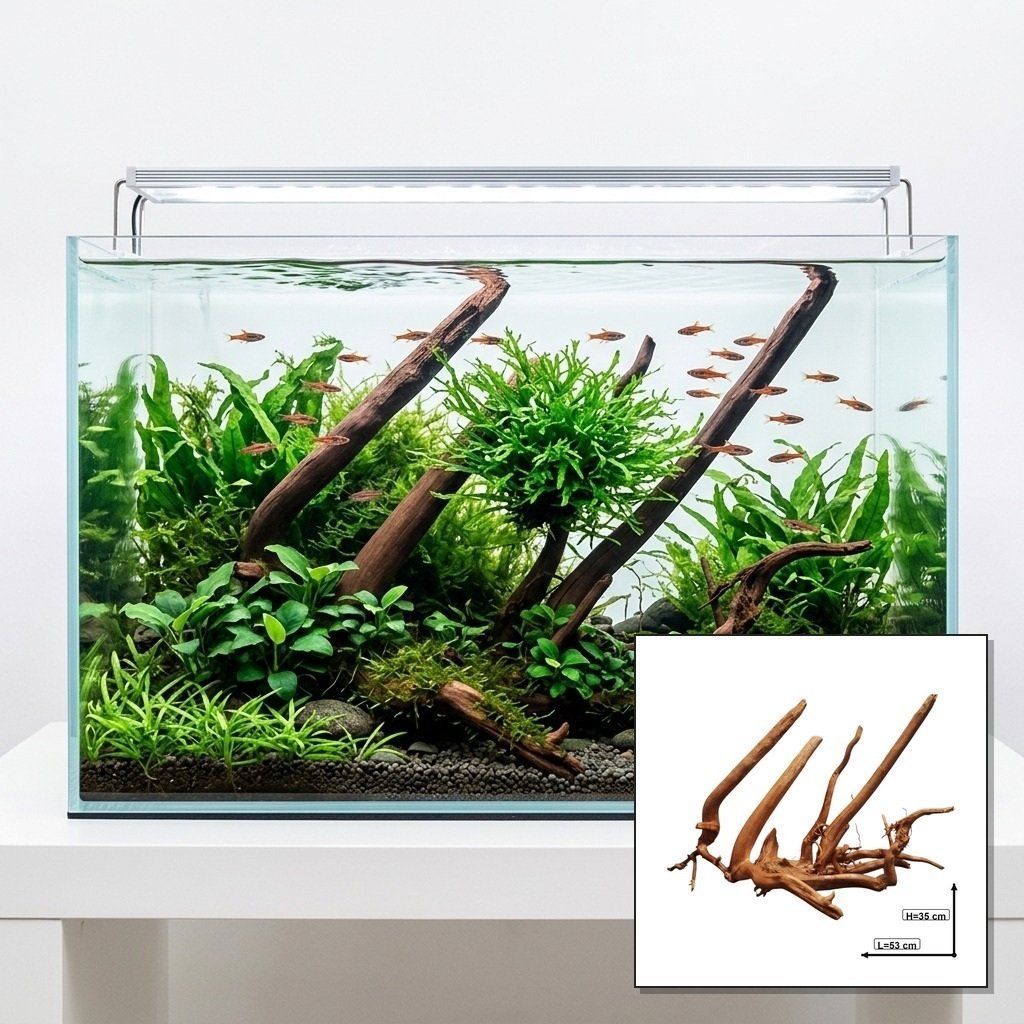 Tuskwood Akvaario Juurakko 6 kpl WYSIWYG Aito Bogwood Unique 53 cm S6042623