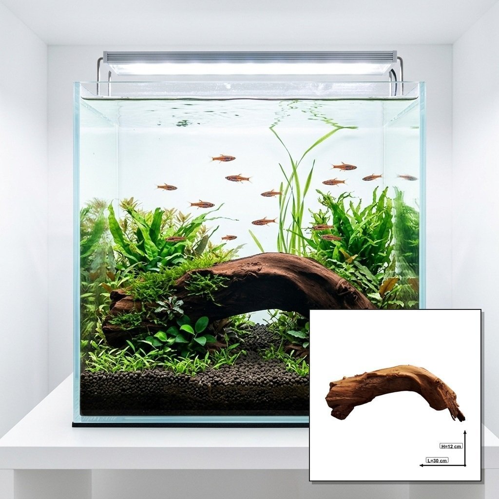 Tuskwood Akvarierot WYSIWYG Äkta Bogwood Unik 30 cm P122623
