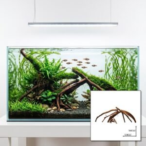 Tuskwood Akvarierot Set om 5 delar WYSIWYG Äkta Bogwood Unik 90 cm S5132623