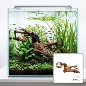 Tuskwood Aquariumrot WYSIWYG Echt bogwood Uniek 59 cm NrT17