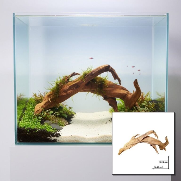 Sold Tuskwood aquarium root P062618, hero collage, approx. 28 cm