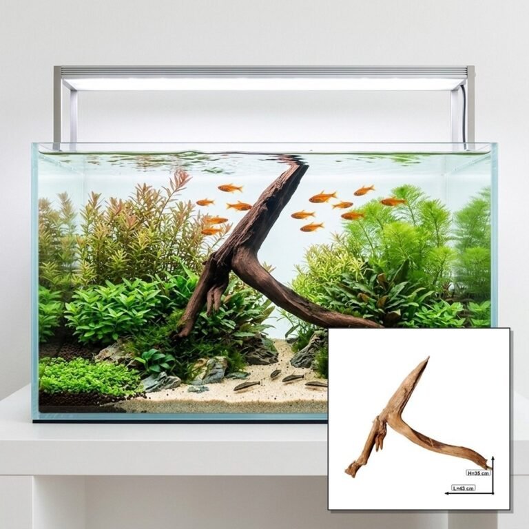 Sold Tuskwood aquarium root P132620, hero collage, approx. 43 cm