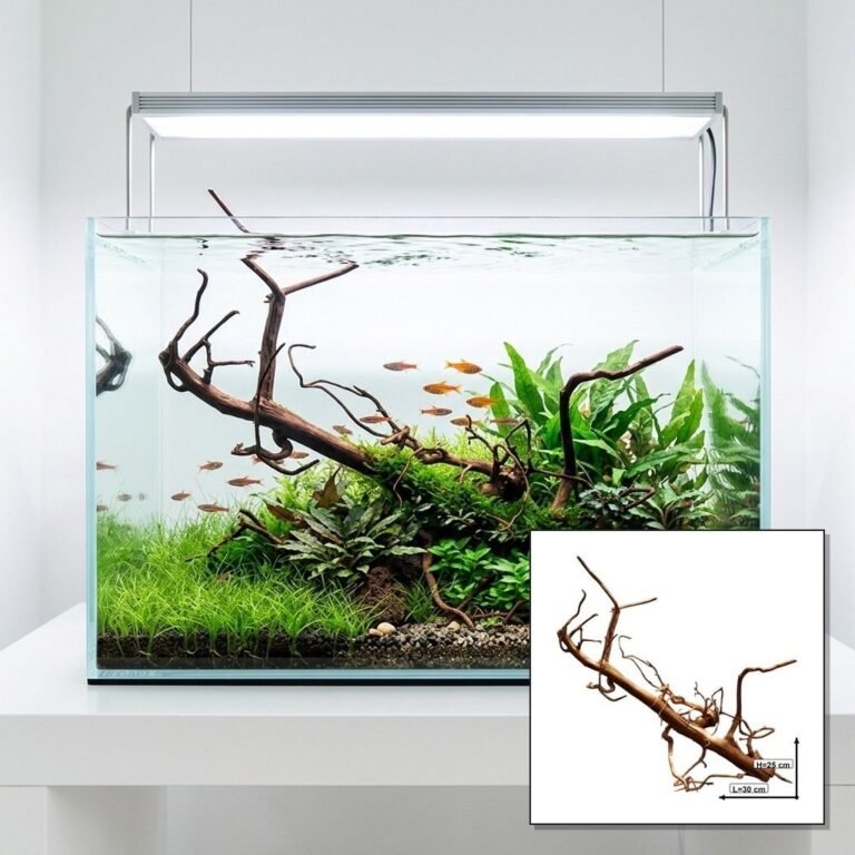 Sold Tuskwood aquarium root P262620, hero collage, approx. 30 cm