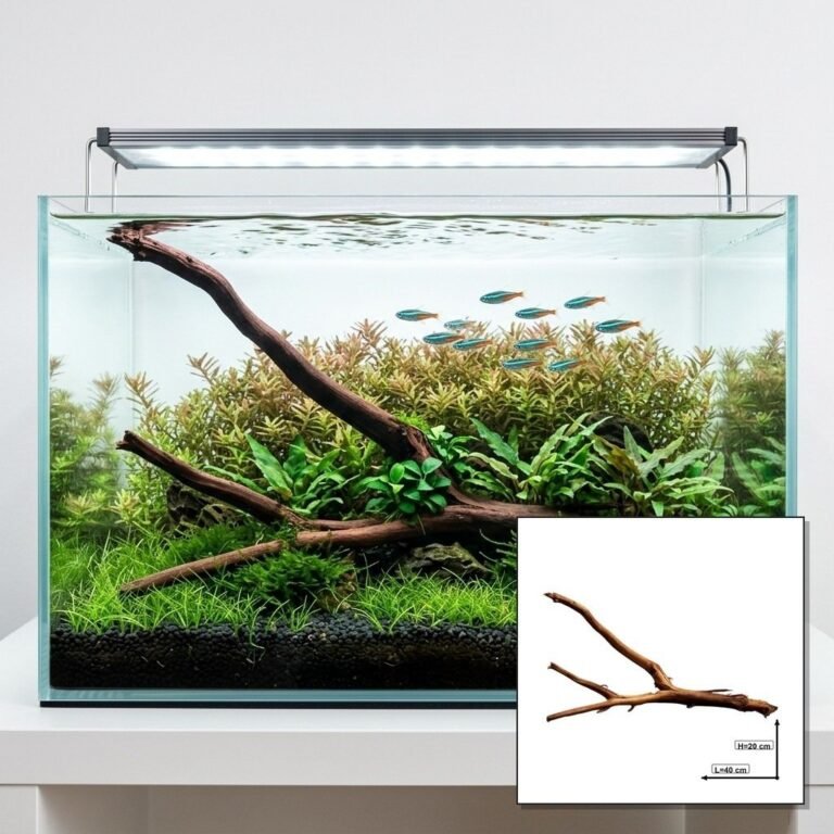 Sold Tuskwood aquarium root P392620, hero collage, approx. 40 cm