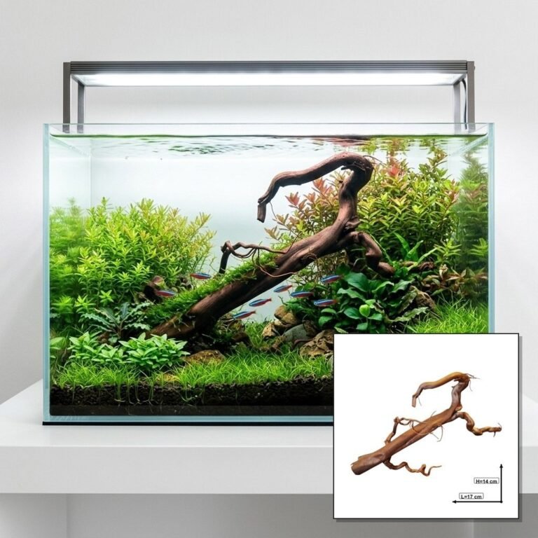Sold Tuskwood aquarium root P072621, hero collage, approx. 17 cm