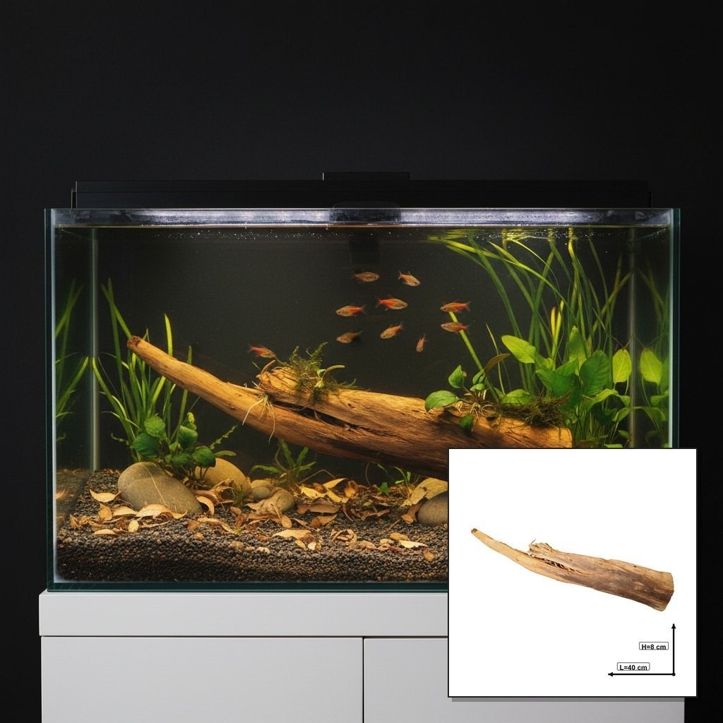 Tuskwood akvarierot WYSIWYG äkta bogwood 40 cm P082619 i aquascape-collage