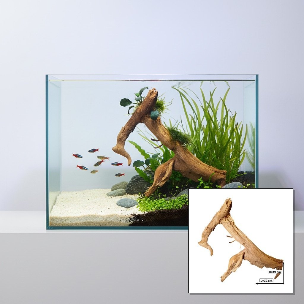 Tuskwood akvarierot WYSIWYG äkta bogwood 30 cm P112619 i aquascape-collage