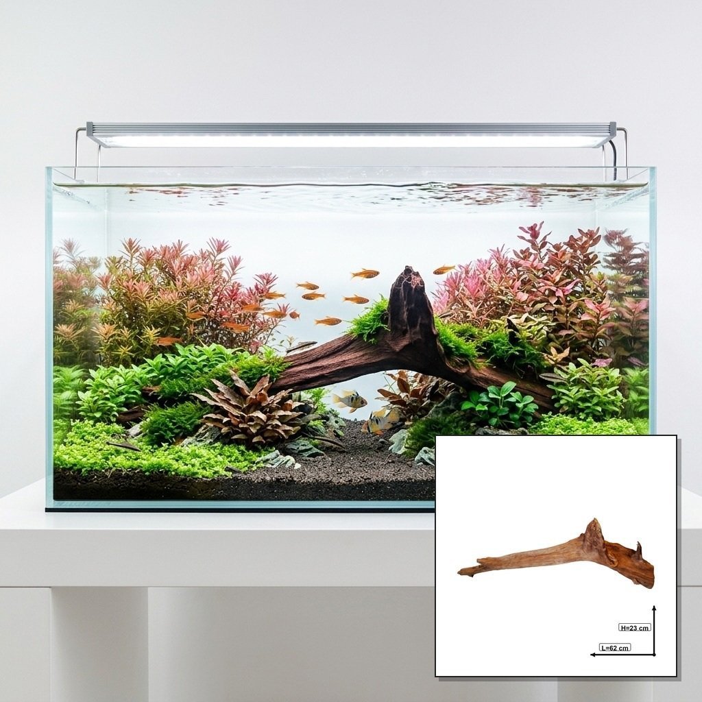 Tuskwood Akvarierot WYSIWYG Äkta Bogwood Unik 62 cm P092620