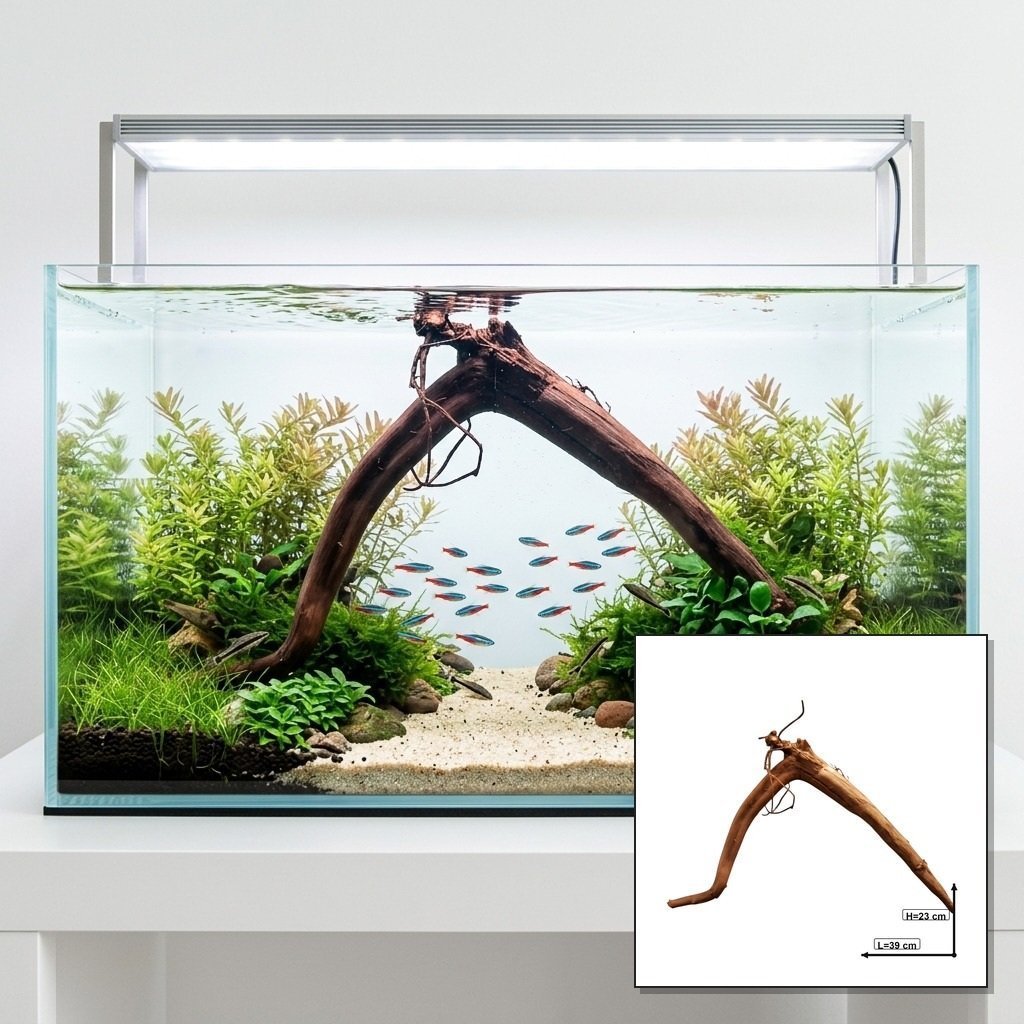 Tuskwood Akvarierot WYSIWYG Äkta Bogwood Unik 39 cm P272620