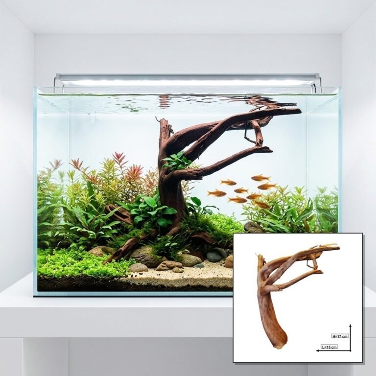 Tuskwood Akvaario Juuri WYSIWYG Aito Bogwood Unique 17 cm P082621