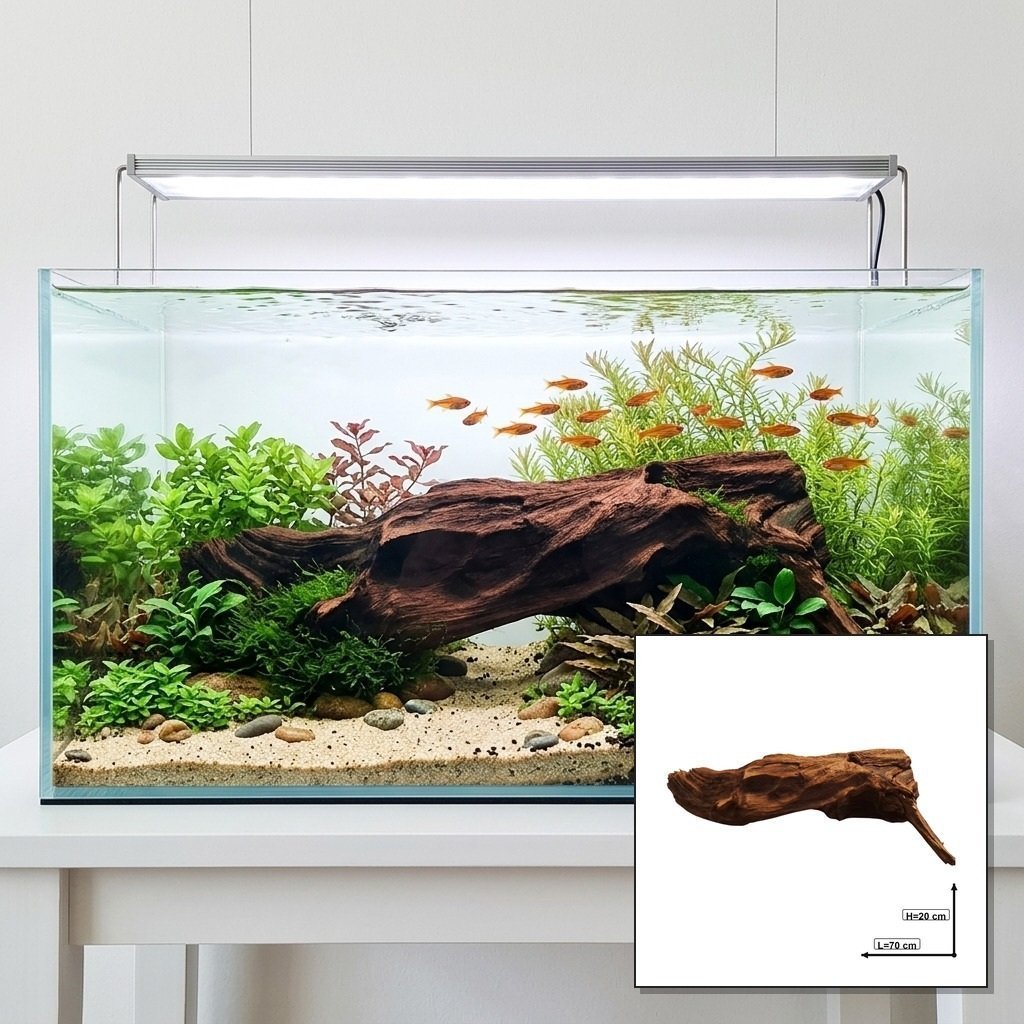 Tuskwood Akvaario Juuri WYSIWYG Aito Bogwood Unique 70 cm P262621