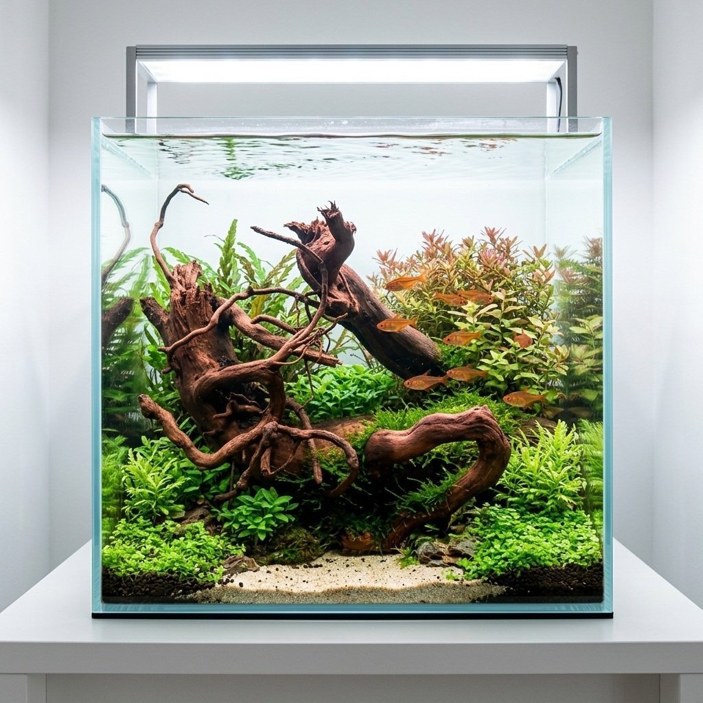 Tuskwood Aquariumwortel WYSIWYG Echt Bogwood Uniek 40 cm nr. 109A