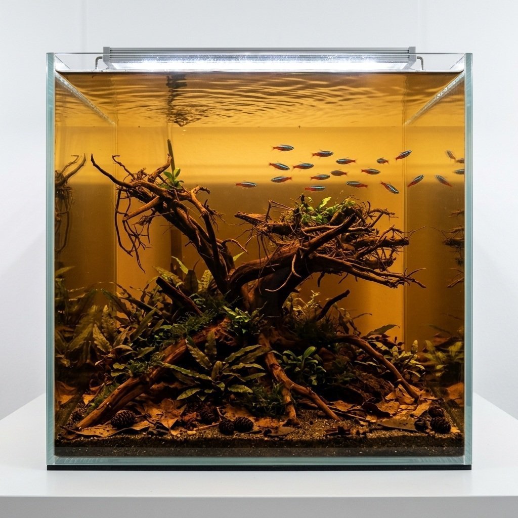Tuskwood Aquarienwurzel WYSIWYG Echtes Bogwood Einzigartig 40 cm Nr. 121AA