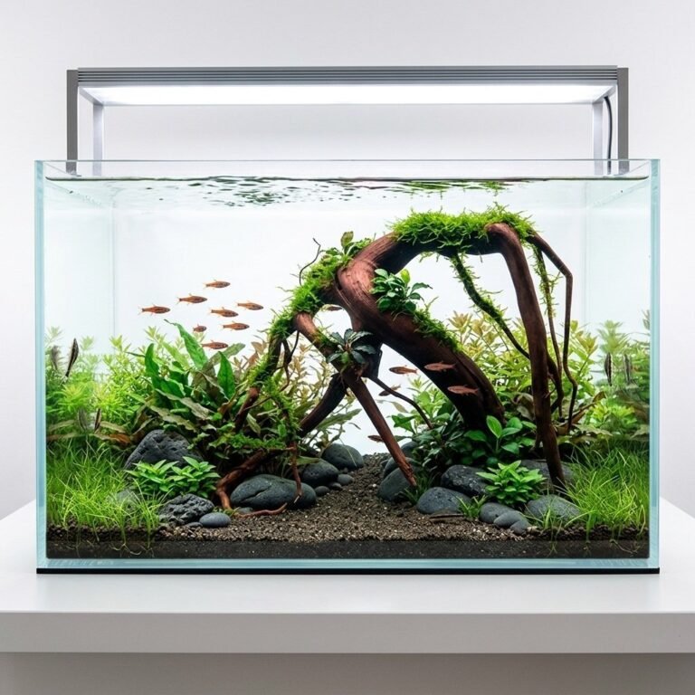 Sold Tuskwood aquarium root P292620, inspiration image, approx. 35 cm