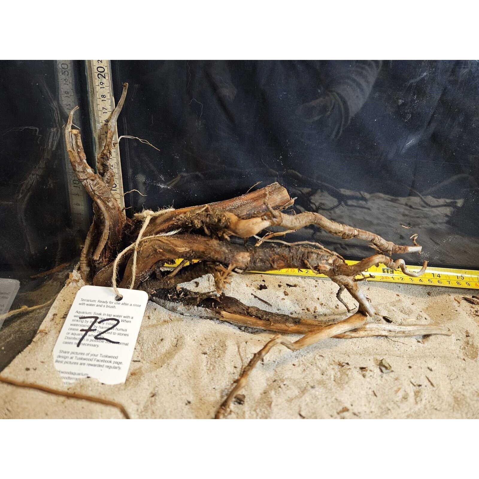 Tuskwood Akvarierot WYSIWYG Äkta Bogwood Unik 30 cm nr72A