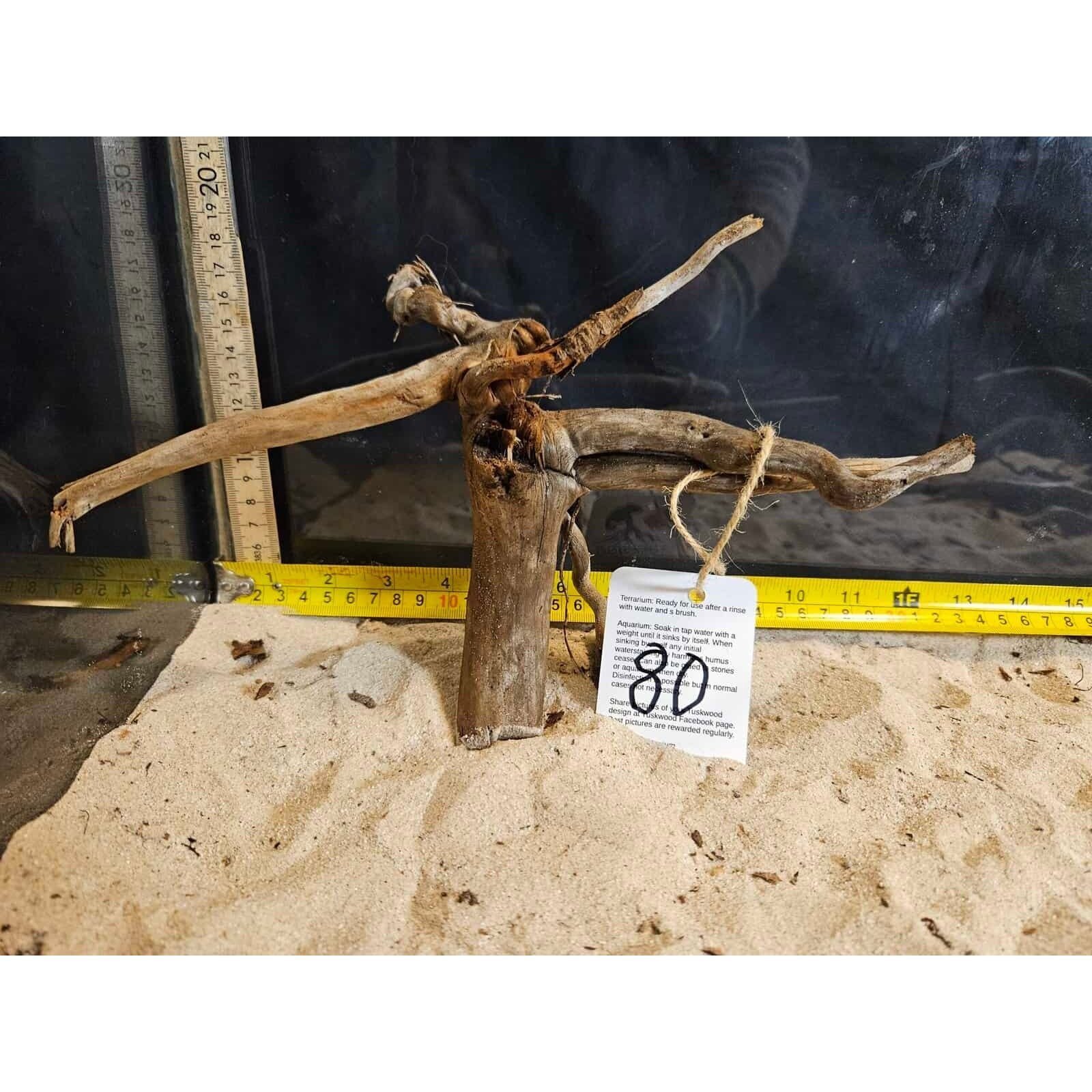 Tuskwood Aquarienholz WYSIWYG Echtes Bogwood Einzigartig 30 cm Nr. 80