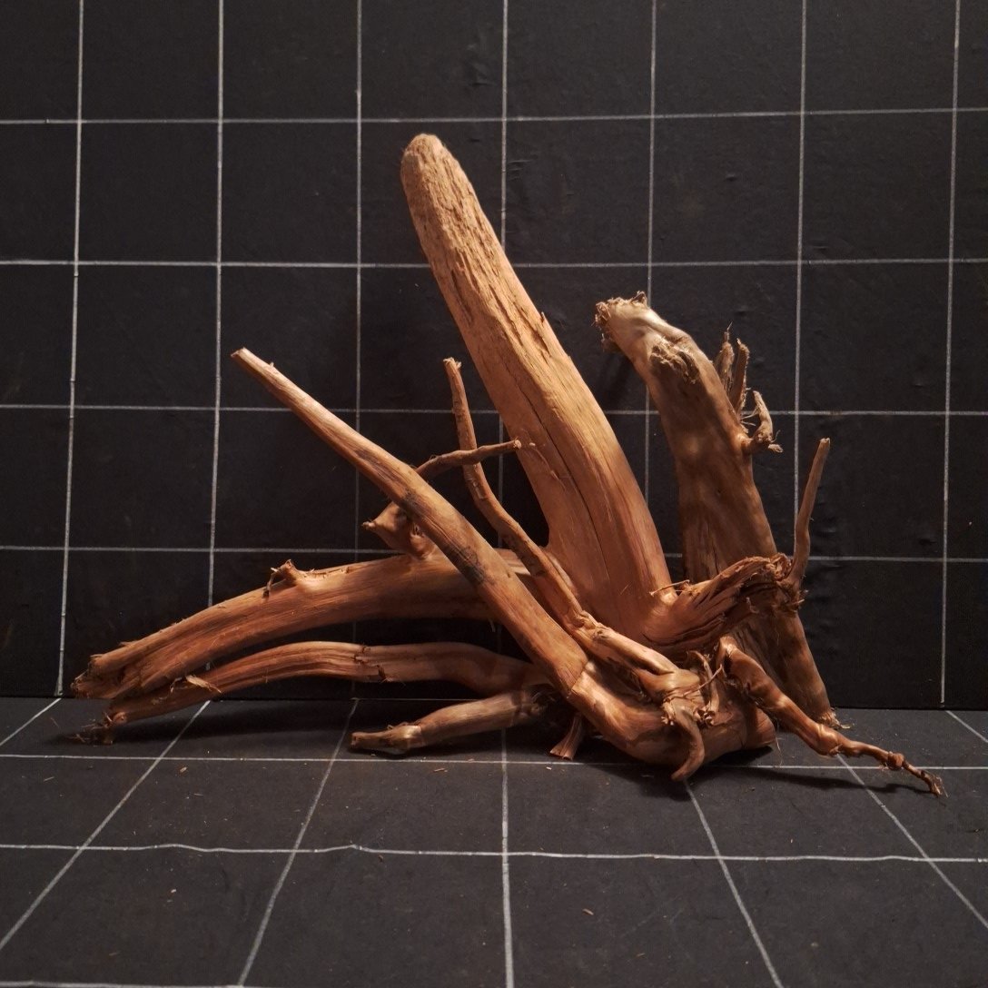 Tuskwood Akvarierot Set om 4 delar WYSIWYG Äkta Bogwood Unik 48 cm S4192622