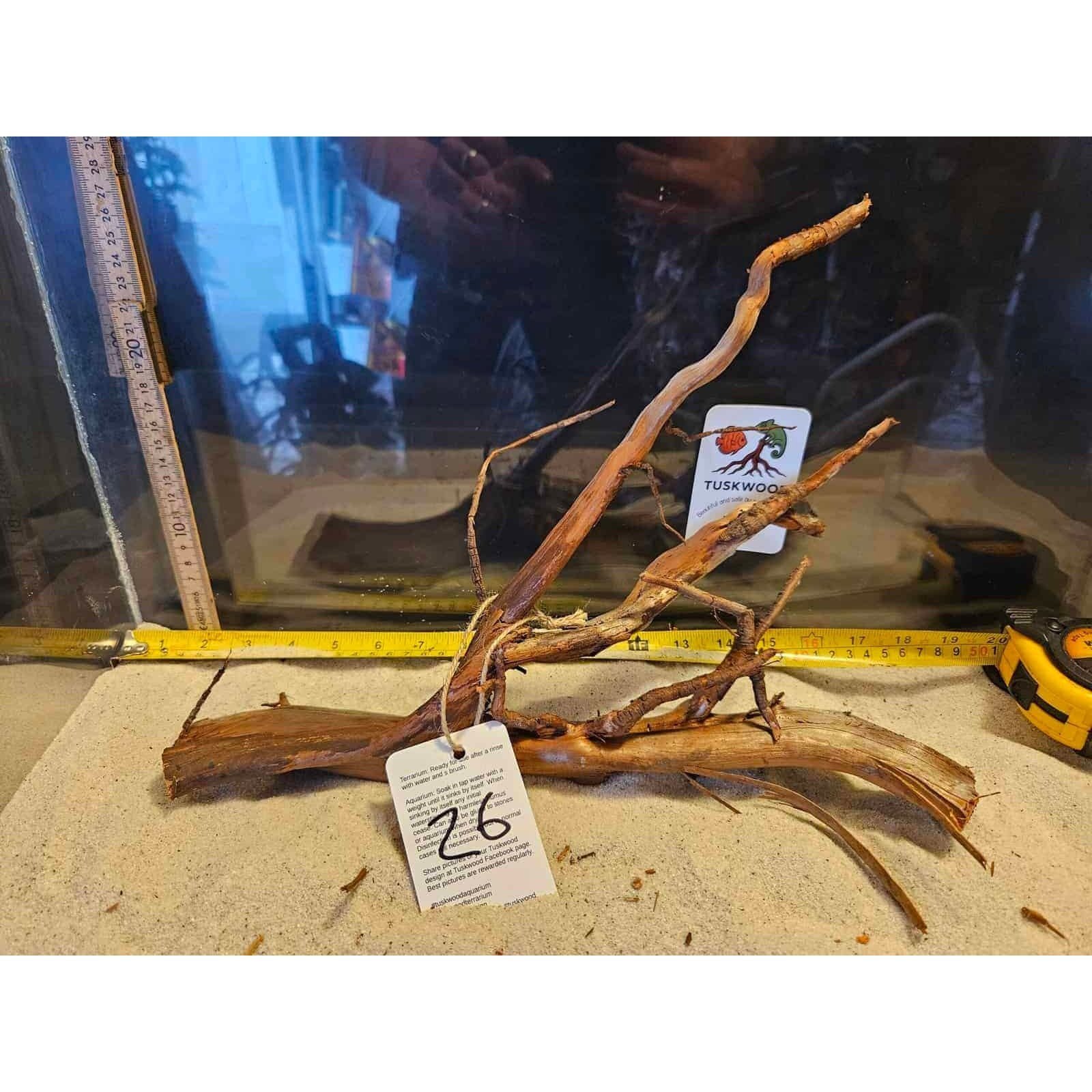 Tuskwood-akvaariojuuri WYSIWYG, aitoa bogwoodia, ainutlaatuinen 40 cm 26