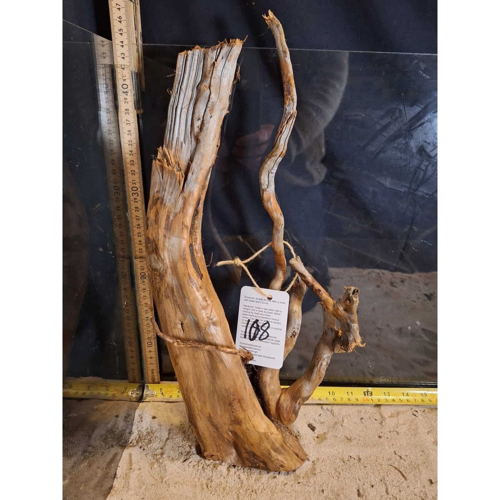 Tuskwood Aquarium-Zierholz WYSIWYG Echtes Bogwood Einzigartig 45 cm Nr. 100C