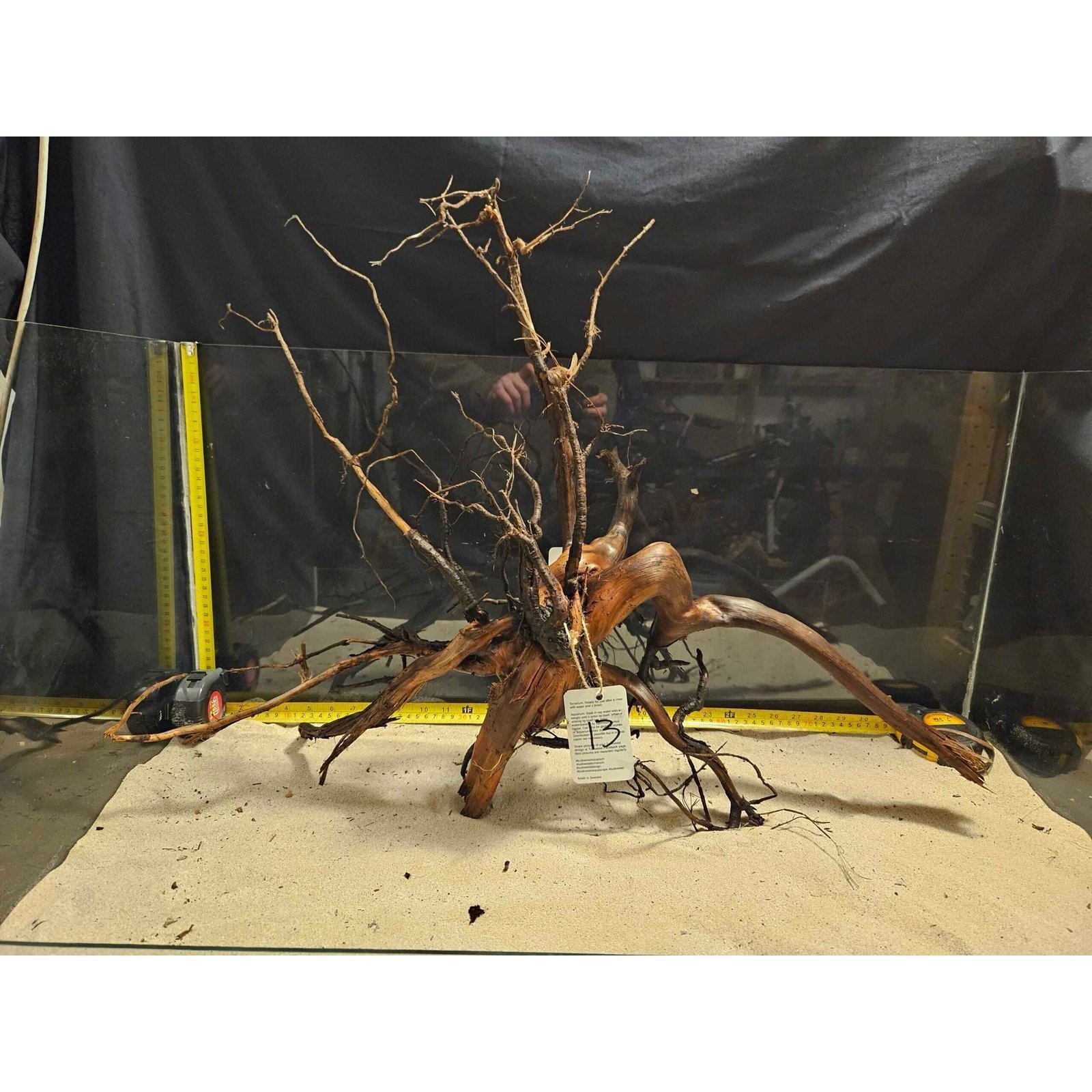 Tuskwood Aquarium-Wurzel WYSIWYG Echtes Bogwood Einzigartig 60 cm Nr. 13AA
