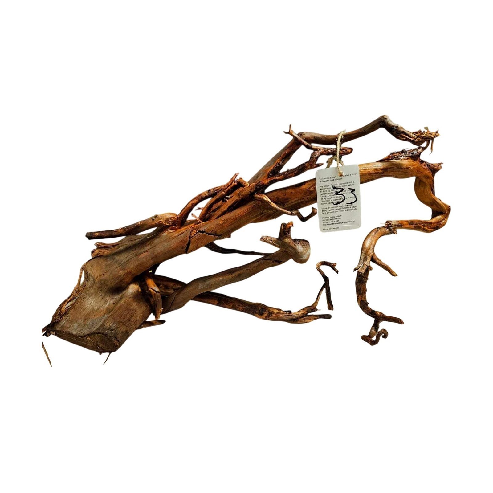 Tuskwood Aquarienholz WYSIWYG Echtes Bogwood Einzigartig 50 cm Nr. 33A