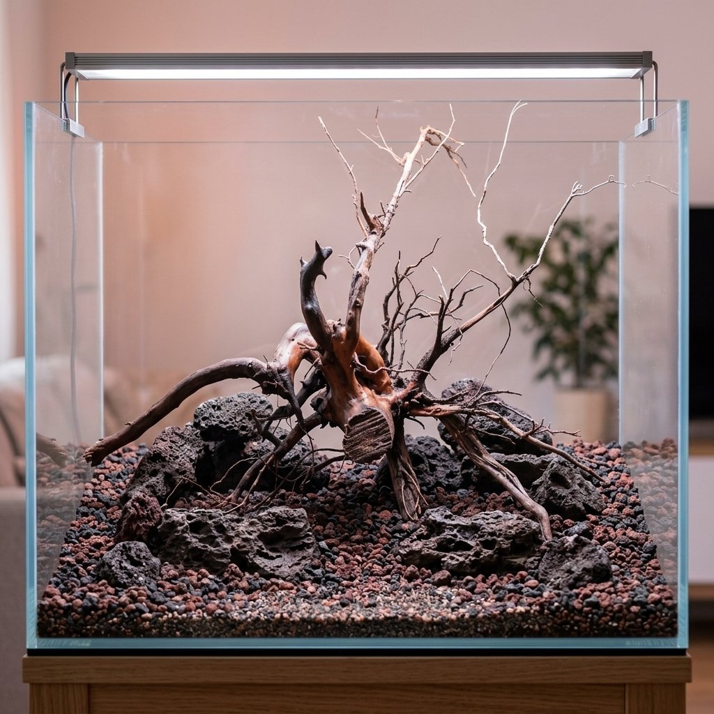 nr13AA AI-generated aquarium hardscape